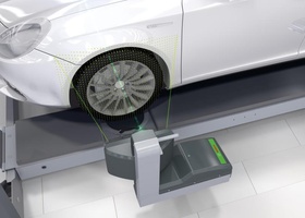 Как быстро и точно измерить и отрегулировать углы установки колес: Bosch представила новый бесконтактный стенд FWA 9000