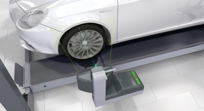 Как быстро и точно измерить и отрегулировать углы установки колес: Bosch представила новый бесконтактный стенд FWA 9000