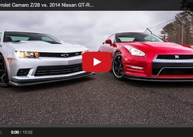 Сравнительный тест Chevrolet Camaro Z/28 vs Nissan GT-R