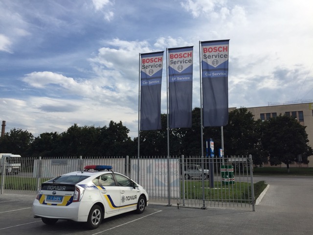 Bosch Service приступил к обслуживанию машин патрульной полиции во Львове и Полтаве