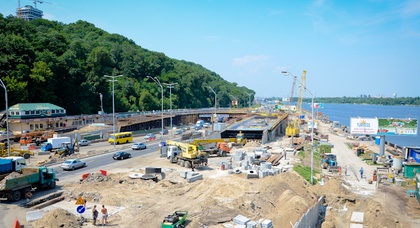 Фото и видео со строительства развязки мост Метро — Набережное шоссе