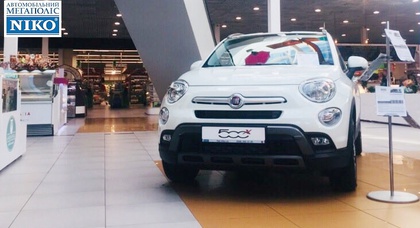 «НИКО Диамант» экспонирует функциональный Fiat 500х в ТРЦ «Аэромол»