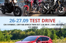 Test Drive CR-V Hybrid та мотоциклів Africa Twin 2020, CB 300 R, CMX 500 Rebel