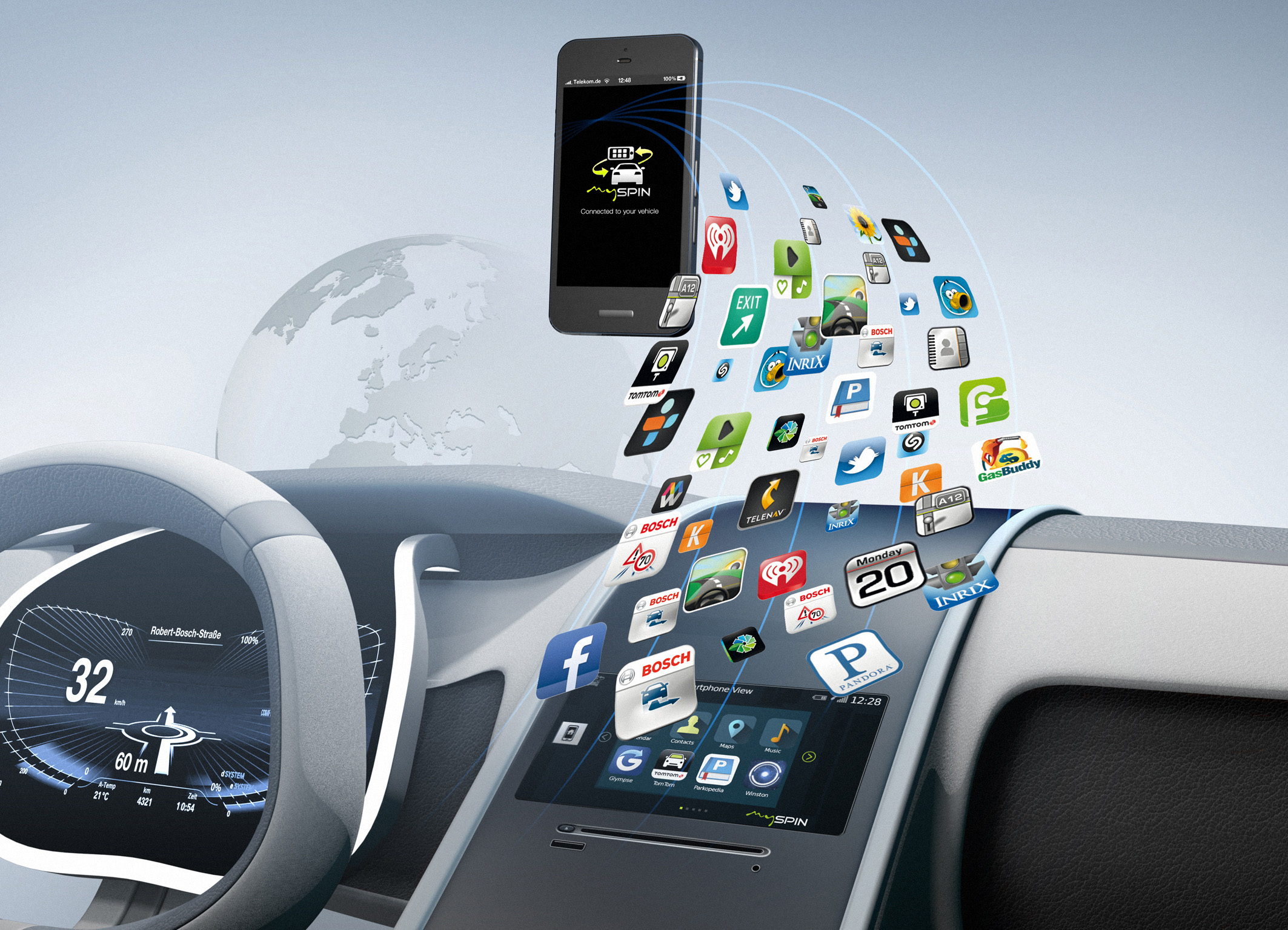 Автомобили становятся активной частью интернета – Bosch создает необходимые оборудование, программное обеспечение и сервисные решения